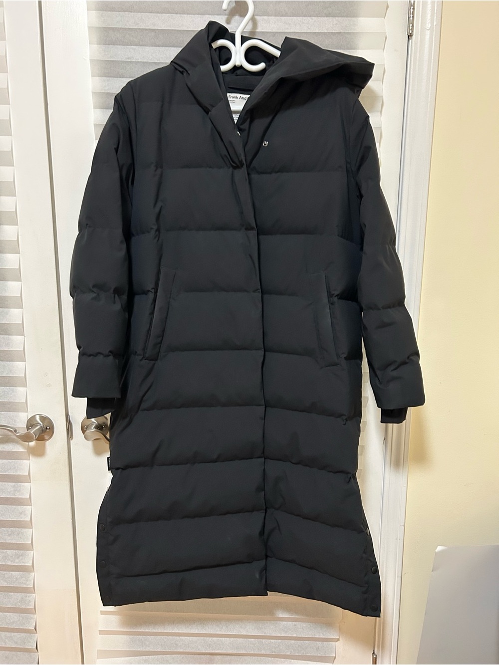 Frank and Oak Hooded Long Puffer Coat